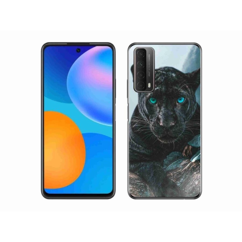 Gélový kryt mmCase na mobil Huawei P Smart (2021) - čierny panter