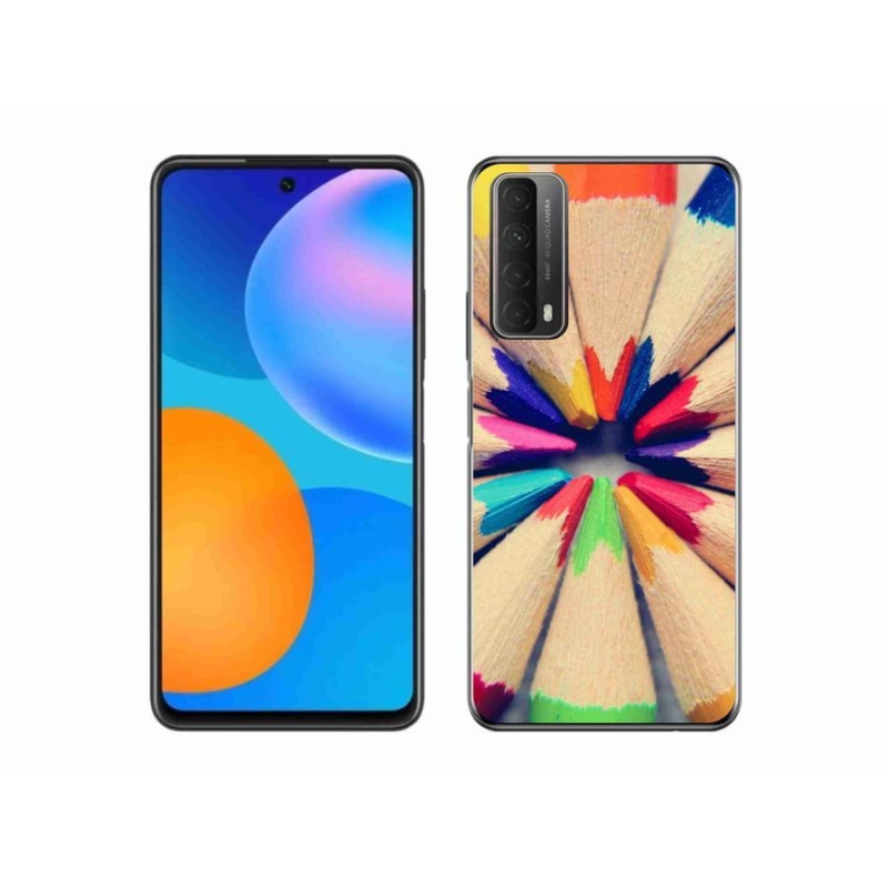 Gélový kryt mmCase na mobil Huawei P Smart (2021) - pastelky