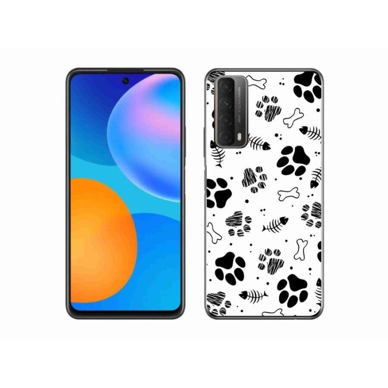 Gélový kryt mmCase na mobil Huawei P Smart (2021) - psie labky 1