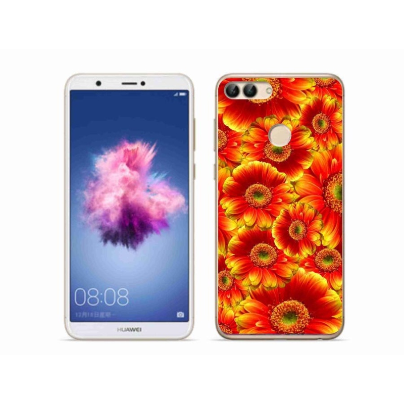 Gélový kryt mmCase na mobil Huawei P Smart - gerbera 1