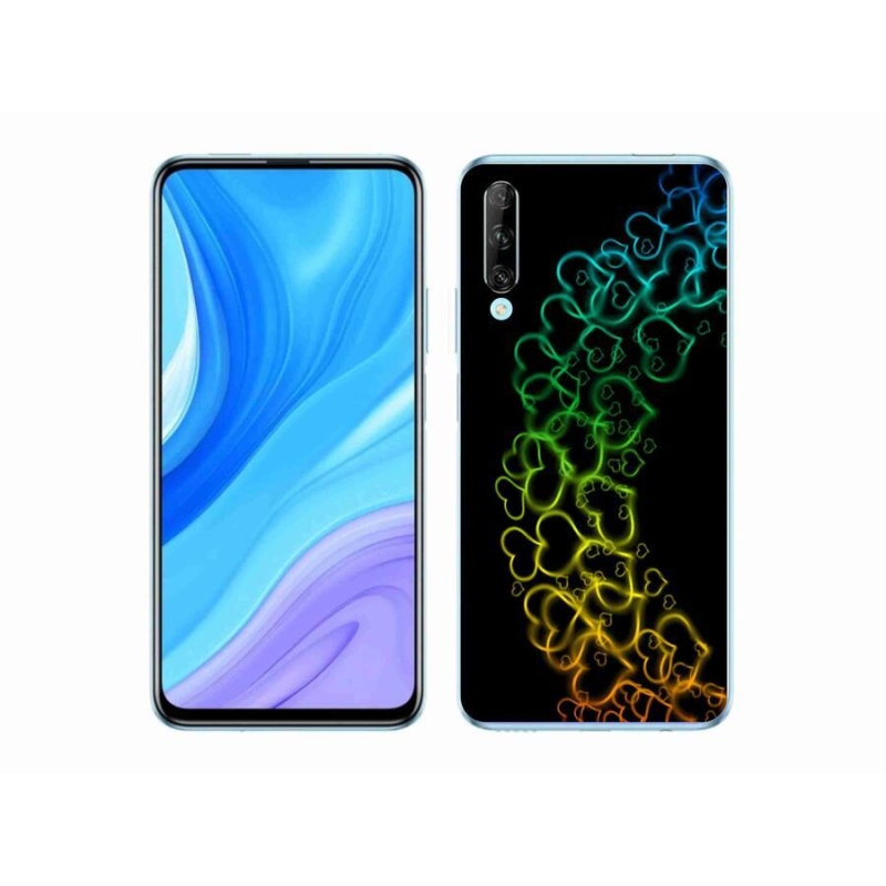 Gélový kryt mmCase na mobil Huawei P Smart Pro (2019) - farebná srdiečka