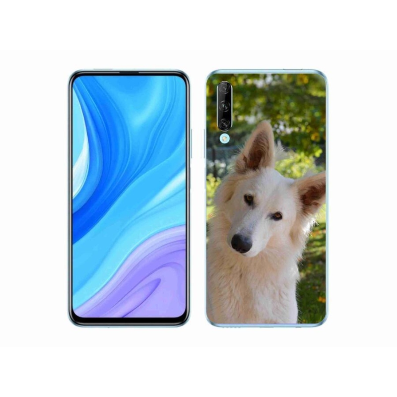 Gélový kryt mmCase na mobil Huawei P Smart Pro (2019) - biely švajčiarsky ovčiak 1