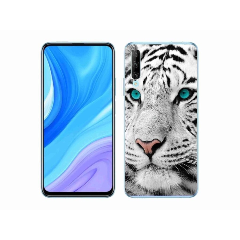 Gélový kryt mmCase na mobil Huawei P Smart Pro (2019) - biely tiger