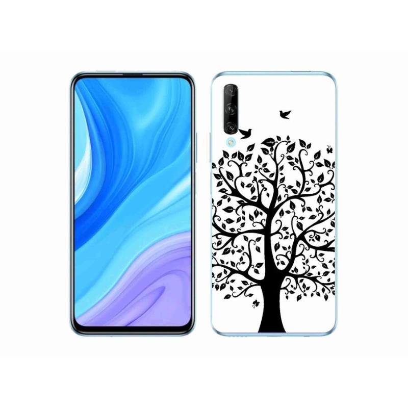 Gélový kryt mmCase na mobil Huawei P Smart Pro (2019) - čiernobiely strom