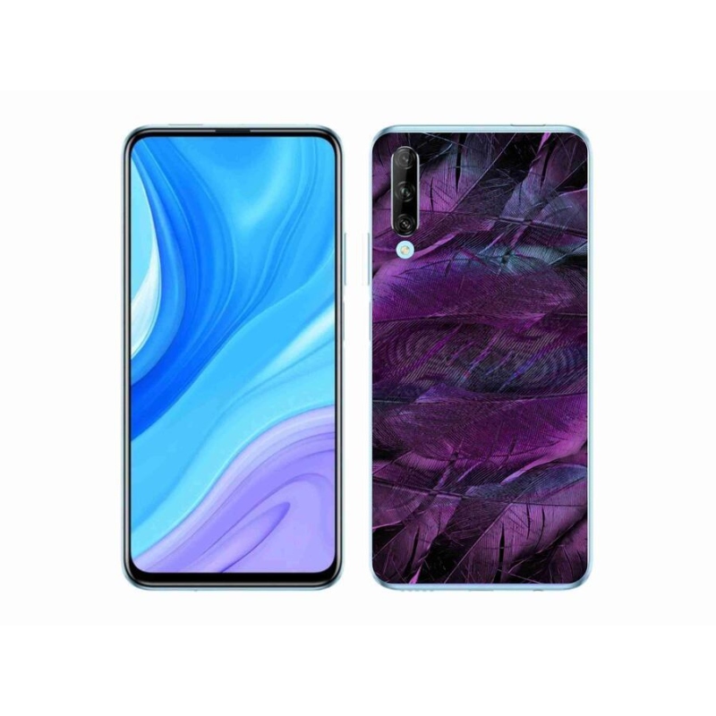 Gélový kryt mmCase na mobil Huawei P Smart Pro (2019) - fialová pierka