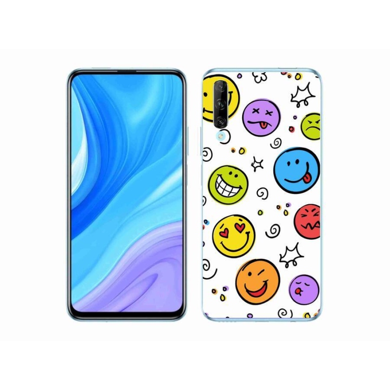 Gélový kryt mmCase na mobil Huawei P Smart Pro (2019) - smajlíci