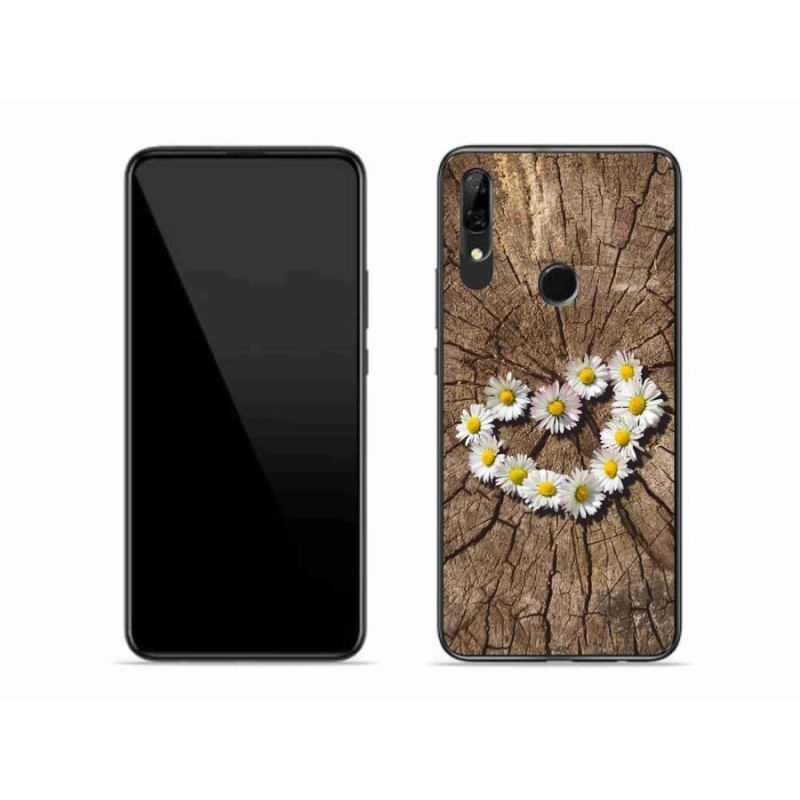 Gélový kryt mmCase na mobil Huawei P Smart Z - srdce z margarét