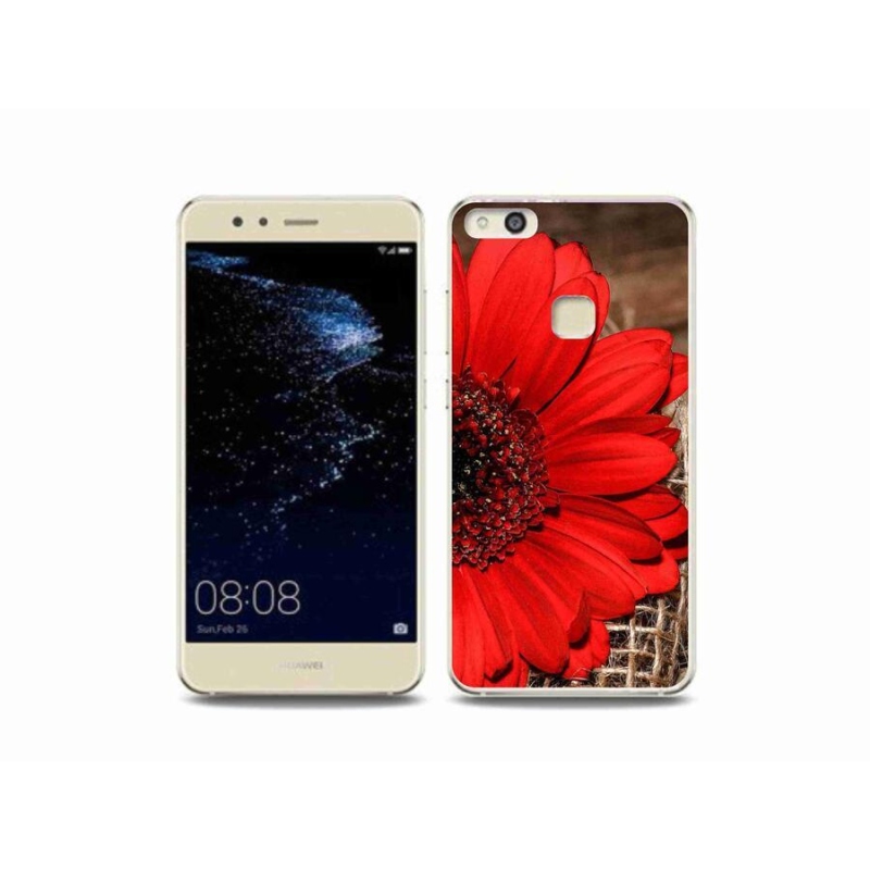 Gélový kryt mmCase na mobil Huawei P10 Lite - gerbera