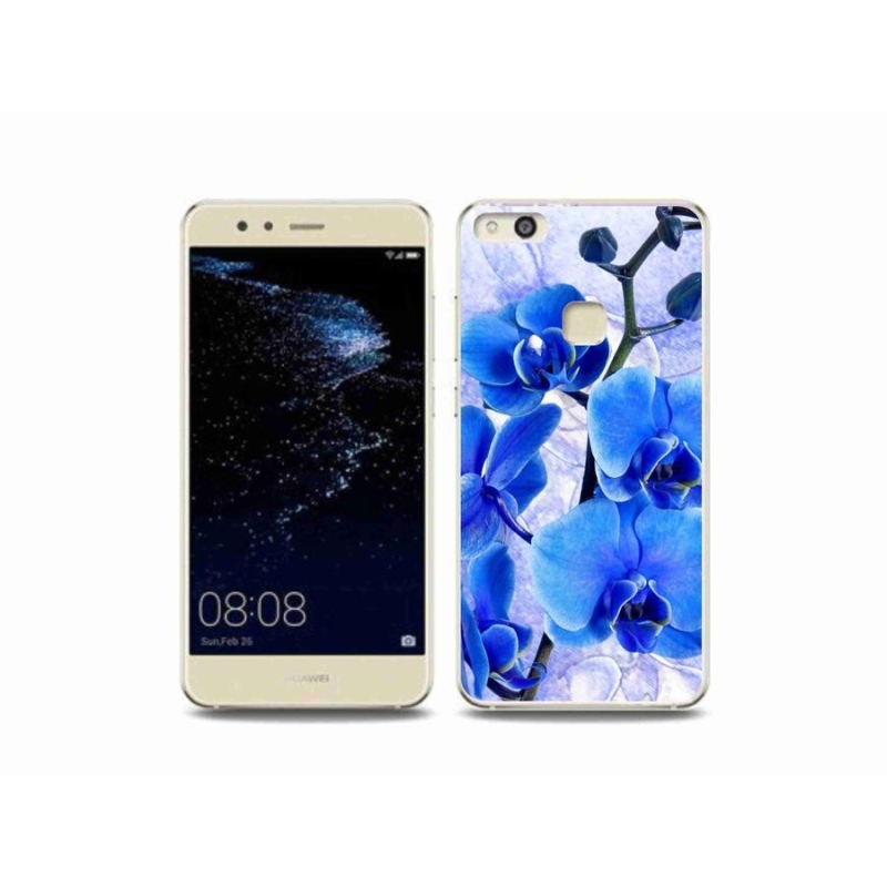 Gélový kryt mmCase na mobil Huawei P10 Lite - modré kvety