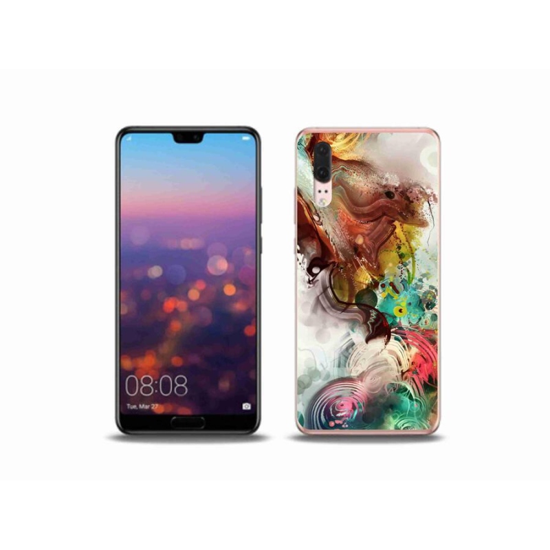 Gélový kryt mmCase na mobil Huawei P20 - abstrakt 1