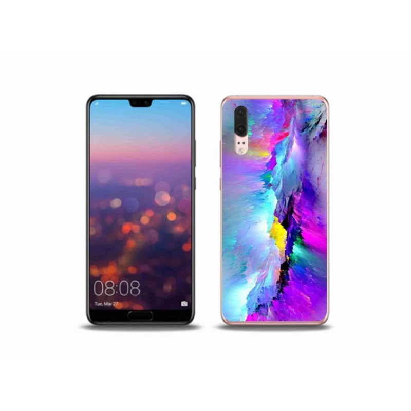 Gélový kryt mmCase na mobil Huawei P20 - abstrakt