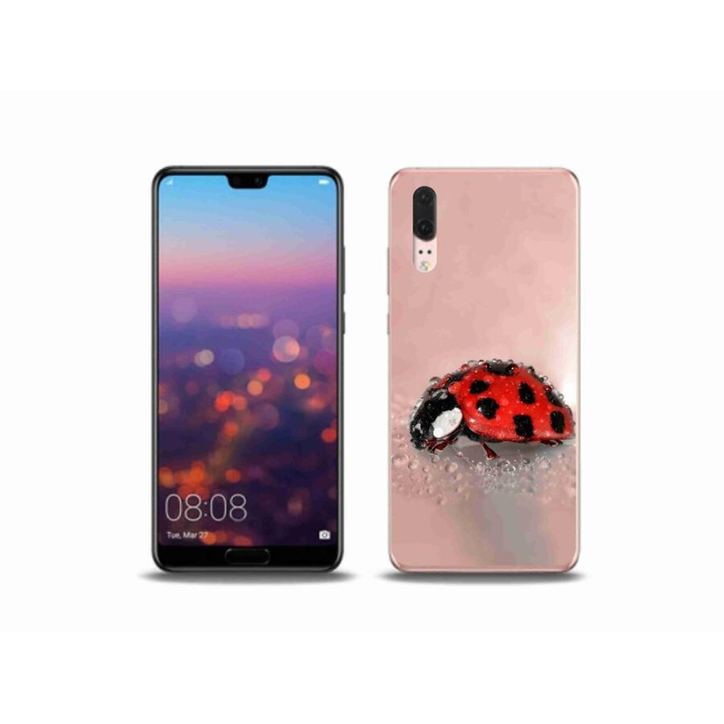 Gélový kryt mmCase na mobil Huawei P20 - lienka