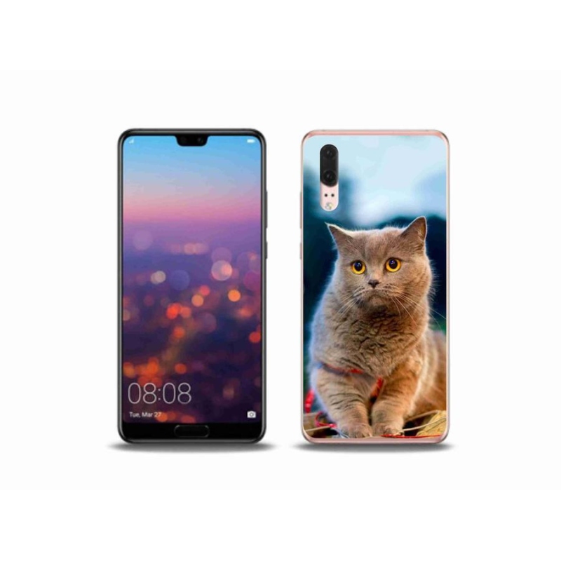 Gélový kryt mmCase na mobil Huawei P20 - britská modrá 2