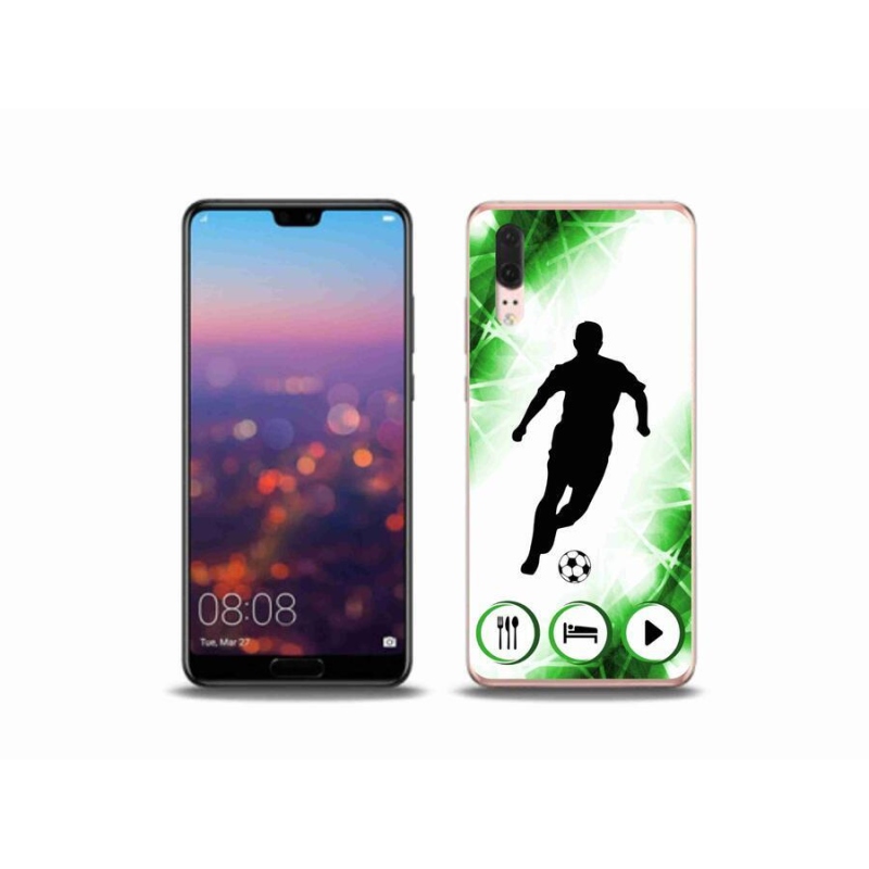 Gélový kryt mmCase na mobil Huawei P20 - futbalista