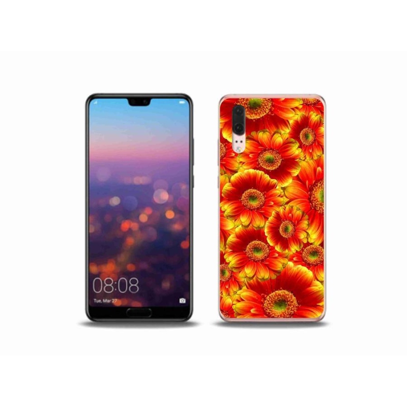 Gélový kryt mmCase na mobil Huawei P20 - gerbera 1