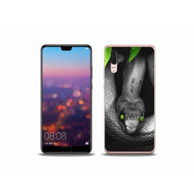 Gélový kryt mmCase na mobil Huawei P20 - had