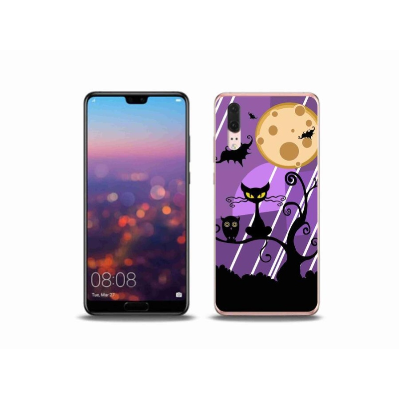 Gélový kryt mmCase na mobil Huawei P20 - halloween