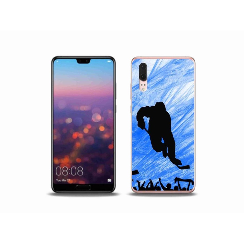 Gélový kryt mmCase na mobil Huawei P20 - hokejový hráč