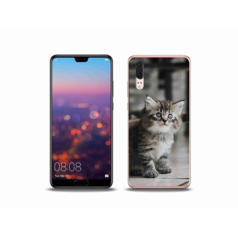 Gélový kryt mmCase na mobil Huawei P20 - mačiatko