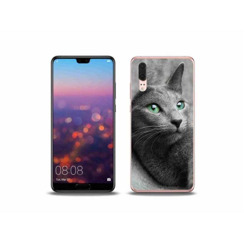 Gélový kryt mmCase na mobil Huawei P20 - mačka 2