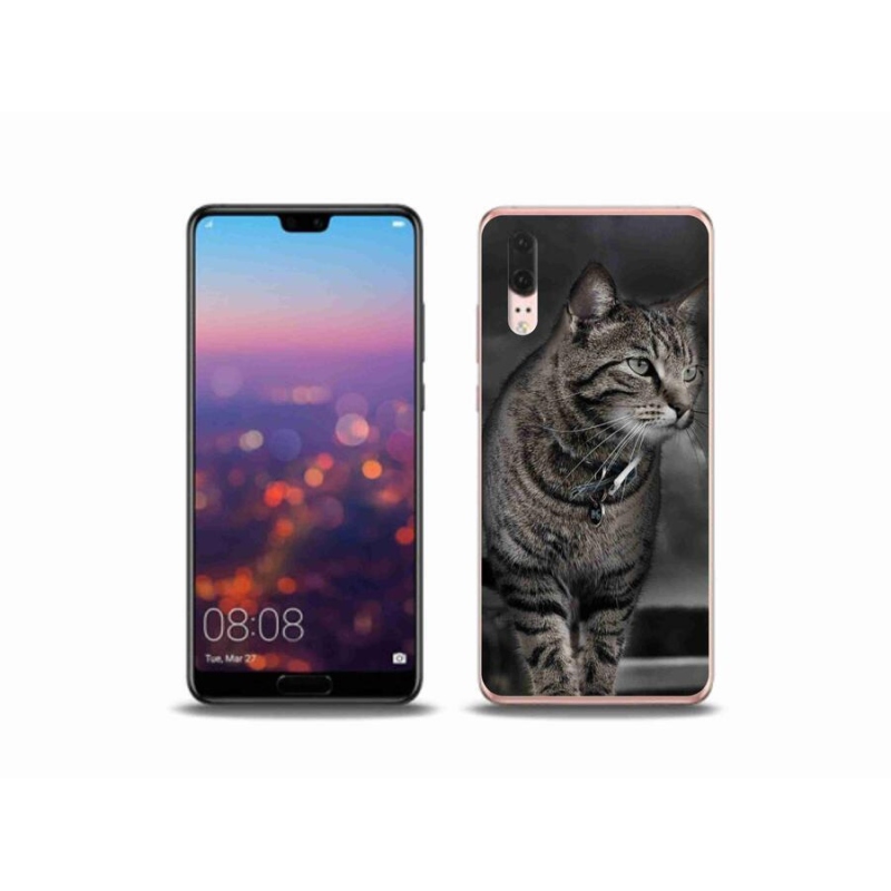 Gélový kryt mmCase na mobil Huawei P20 - mačka