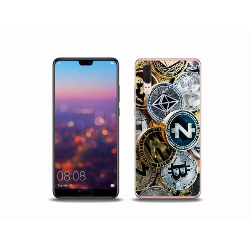 Gélový kryt mmCase na mobil Huawei P20 - kryptomena