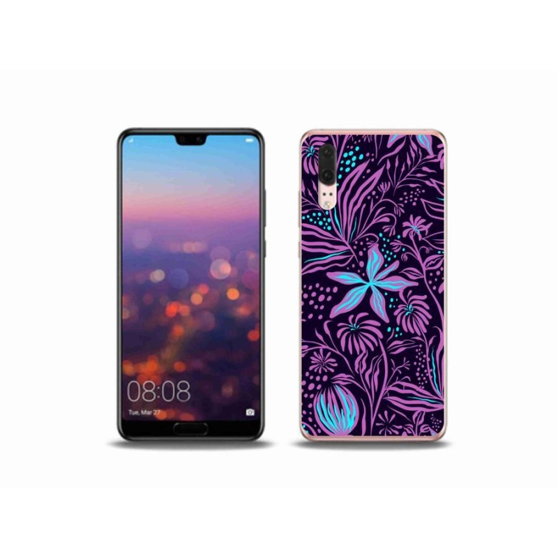 Gélový kryt mmCase na mobil Huawei P20 - kvety 2