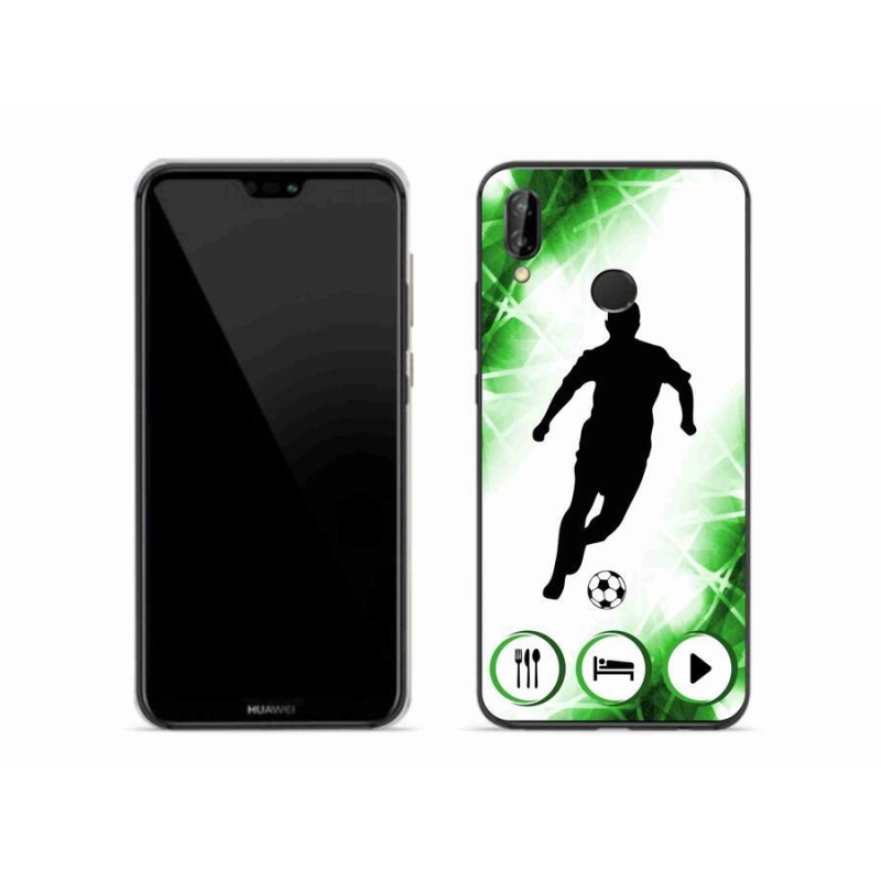 Gélový kryt mmCase na mobil Huawei P20 Lite - futbalista