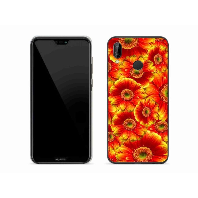 Gélový kryt mmCase na mobil Huawei P20 Lite - gerbera 1