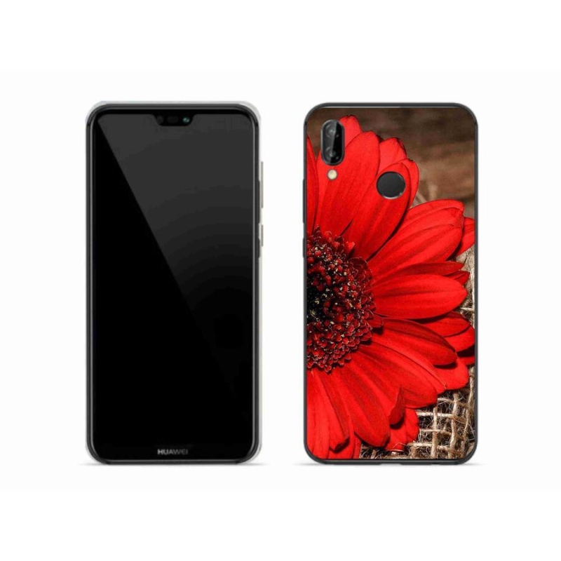 Gélový kryt mmCase na mobil Huawei P20 Lite - gerbera