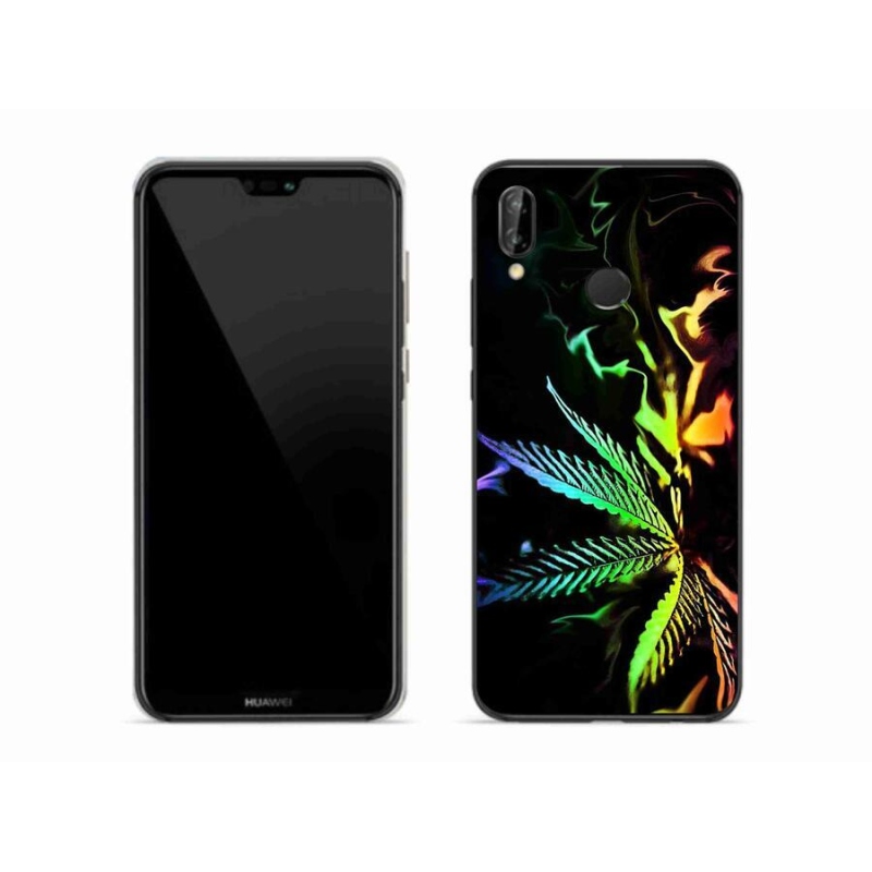 Gélový kryt mmCase na mobil Huawei P20 Lite - konope 2