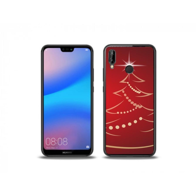 Gélový kryt mmCase na mobil Huawei P20 Lite - kreslený vianočný stromček