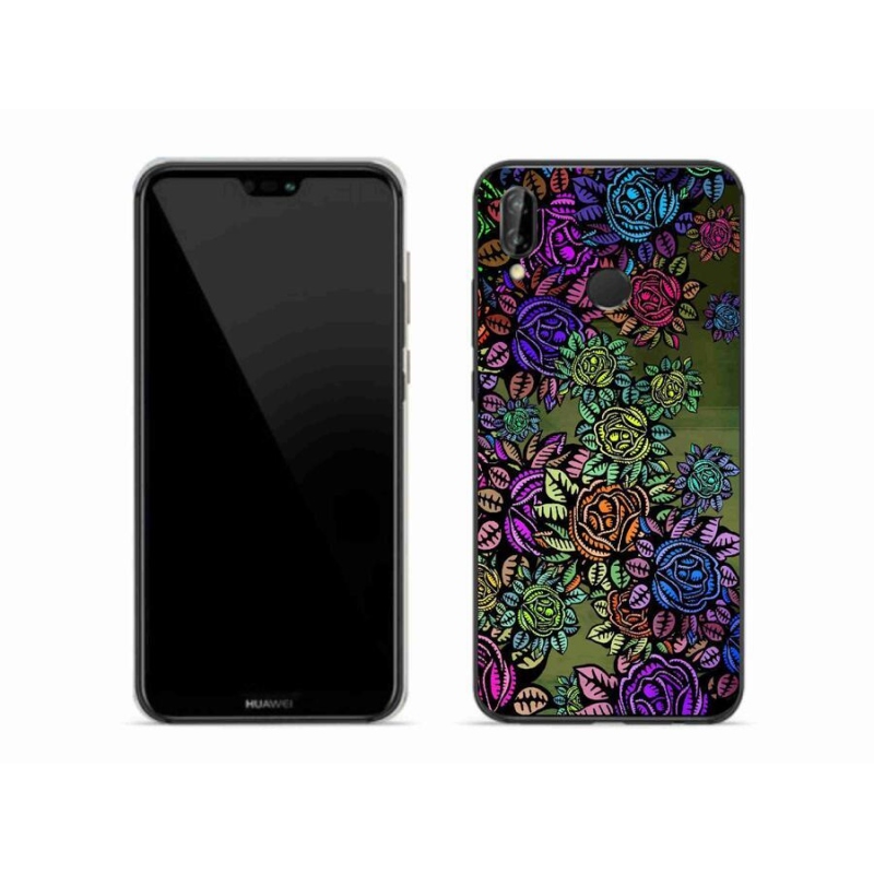 Gélový kryt mmCase na mobil Huawei P20 Lite - kvety 6