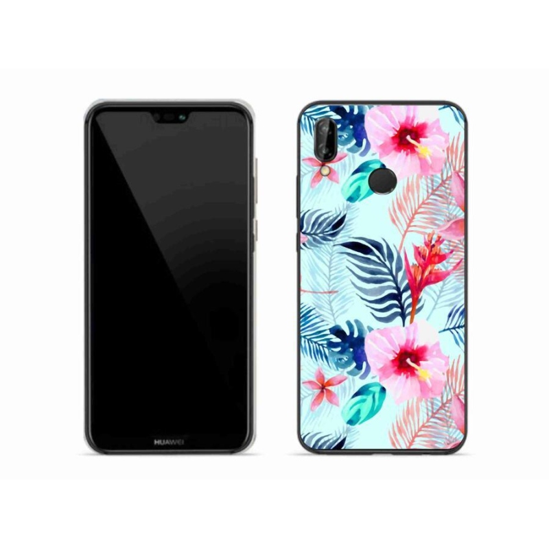 Gélový kryt mmCase na mobil Huawei P20 Lite - kvety