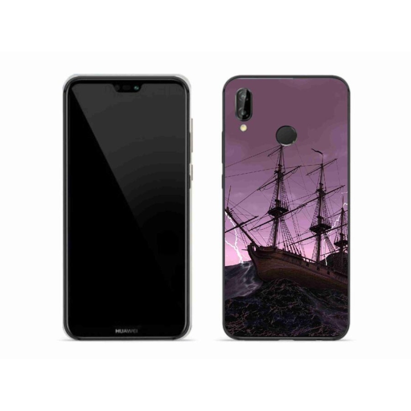 Gélový kryt mmCase na mobil Huawei P20 Lite - loď v búrke