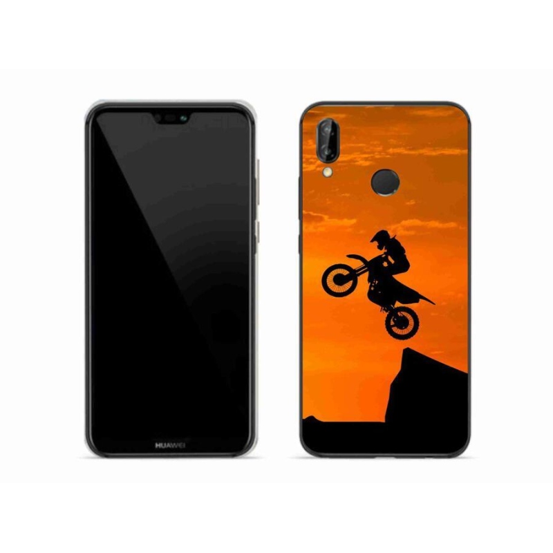 Gélový kryt mmCase na mobil Huawei P20 Lite - motocross