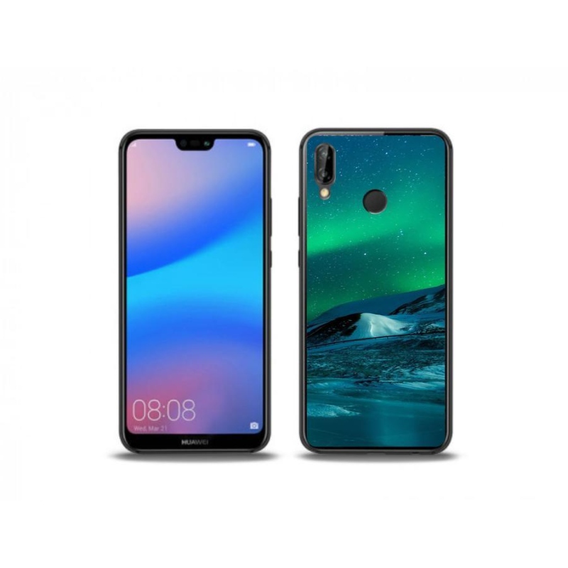 Gélový kryt mmCase na mobil Huawei P20 Lite - polárna žiara