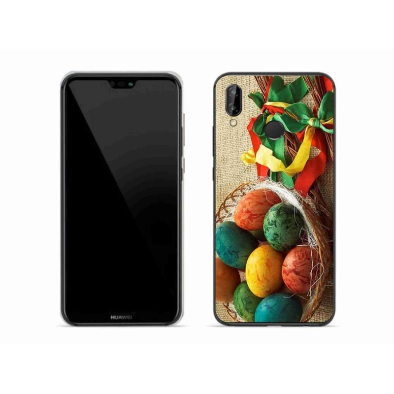 Gélový kryt mmCase na mobil Huawei P20 Lite - korbáče a vajíčka