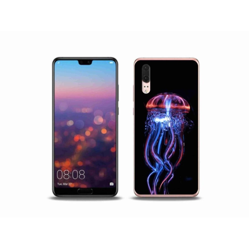 Gélový kryt mmCase na mobil Huawei P20 - medúza