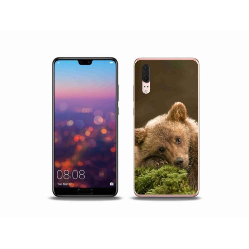 Gélový kryt mmCase na mobil Huawei P20 - medveď