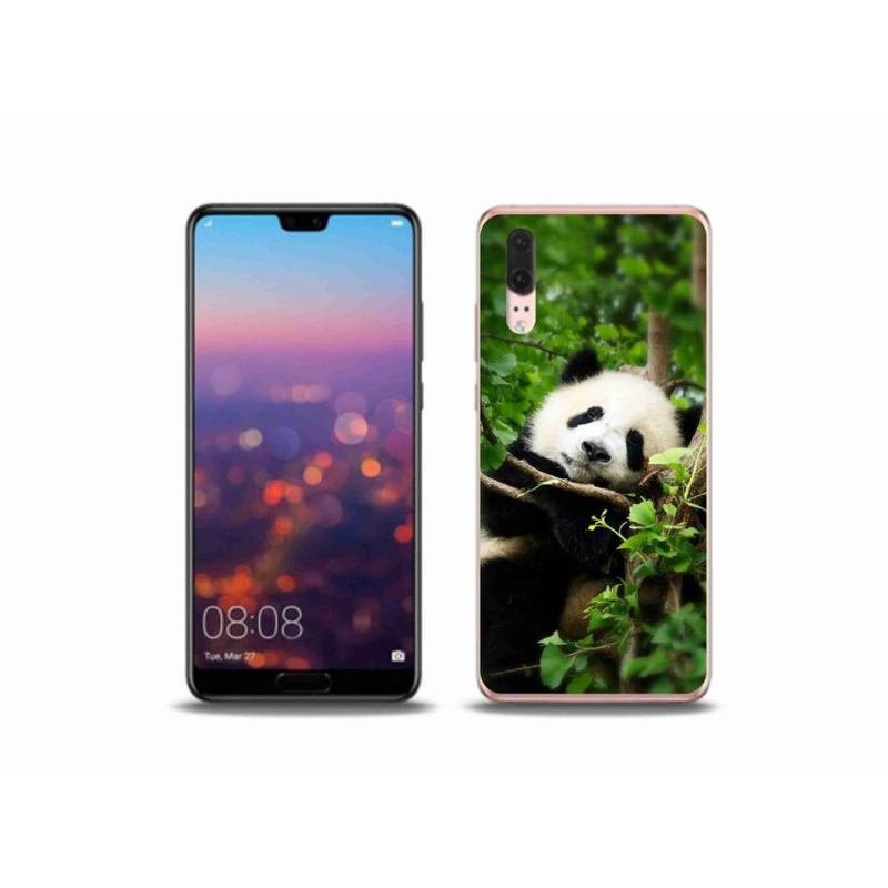 Gélový kryt mmCase na mobil Huawei P20 - panda