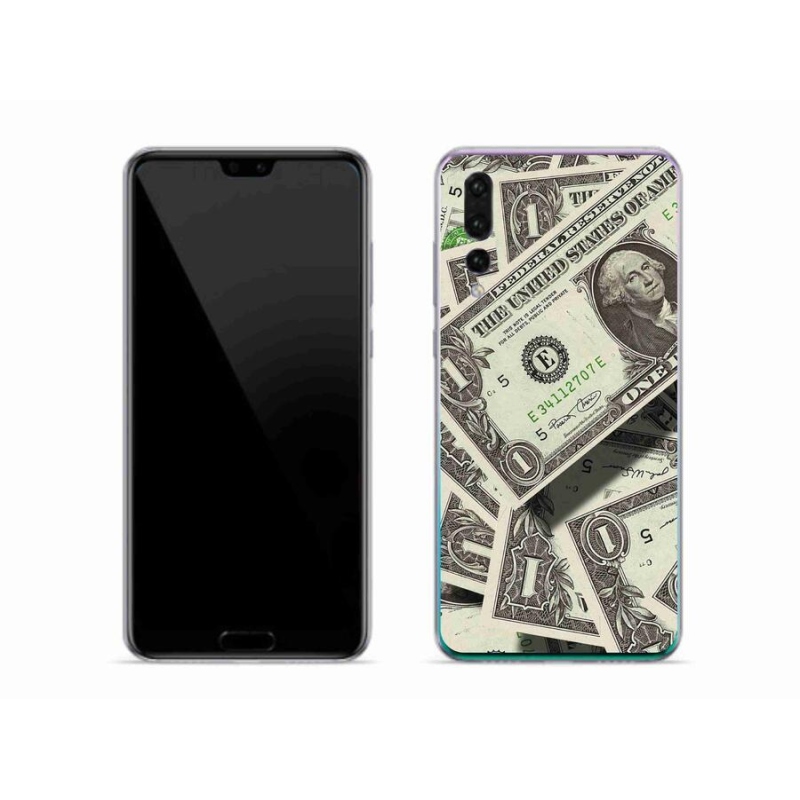 Gélový kryt mmCase na mobil Huawei P20 Pro - americký dolár