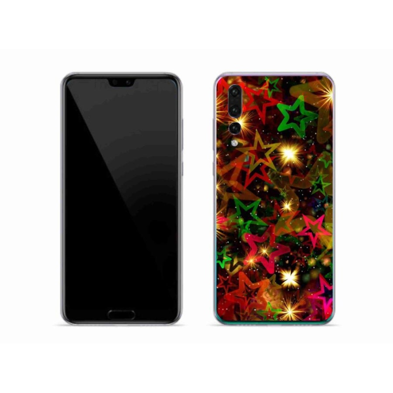 Gélový kryt mmCase na mobil Huawei P20 Pro - farebné hviezdičky