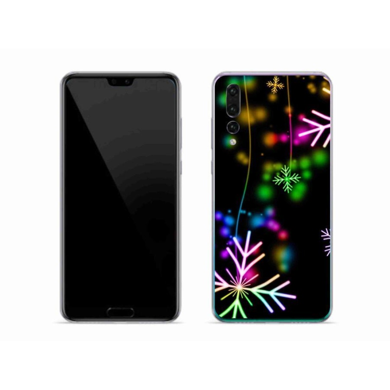 Gélový kryt mmCase na mobil Huawei P20 Pro - farebné vločky