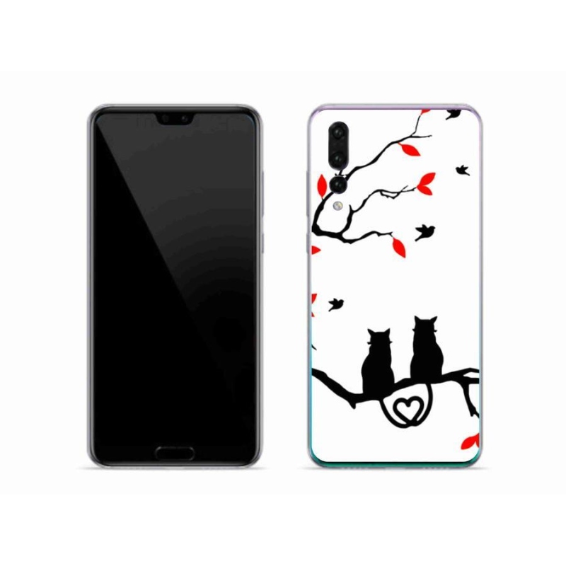 Gélový kryt mmCase na mobil Huawei P20 Pro - mačací láska