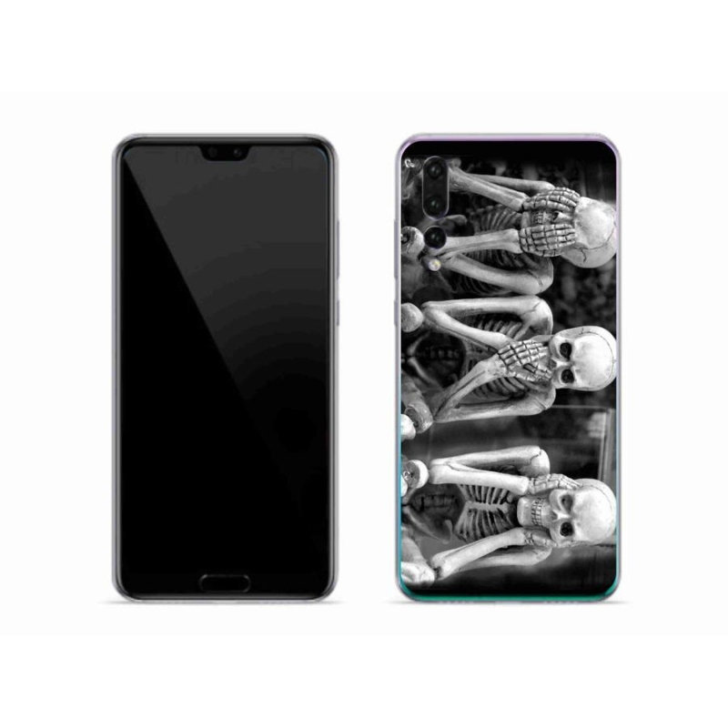 Gélový kryt mmCase na mobil Huawei P20 Pro - kostlivci