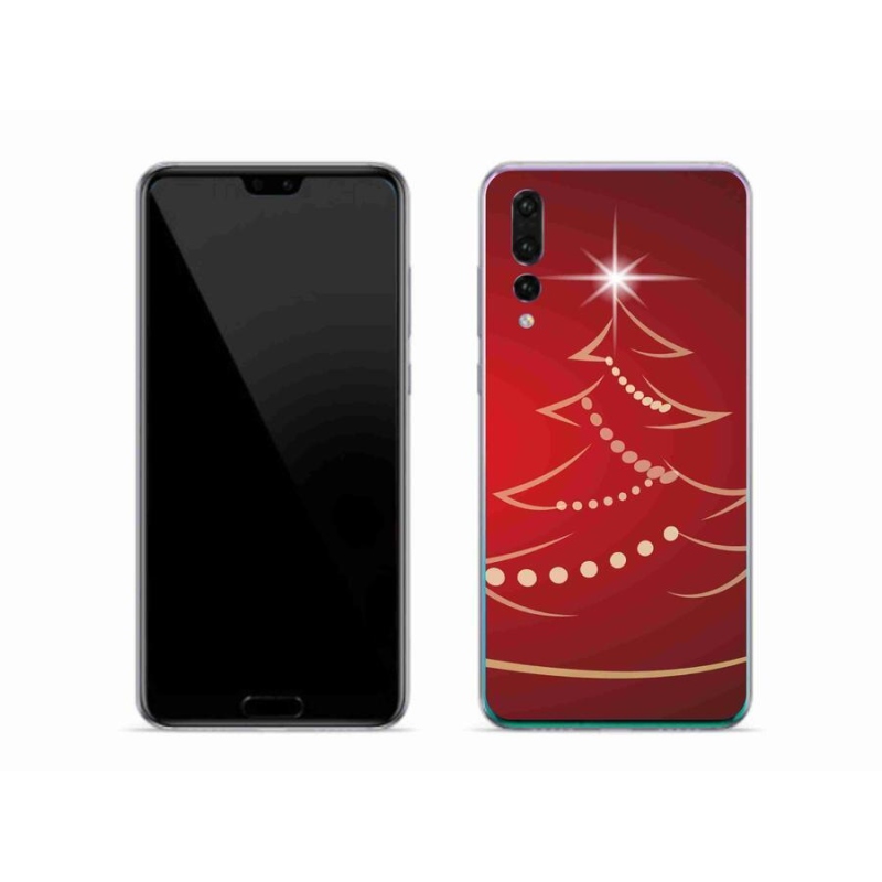 Gélový kryt mmCase na mobil Huawei P20 Pro - kreslený vianočný stromček