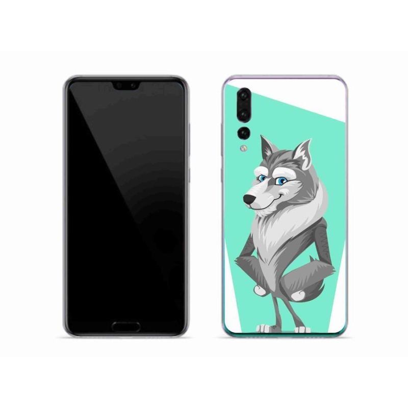 Gélový kryt mmCase na mobil Huawei P20 Pro - kreslený vlk