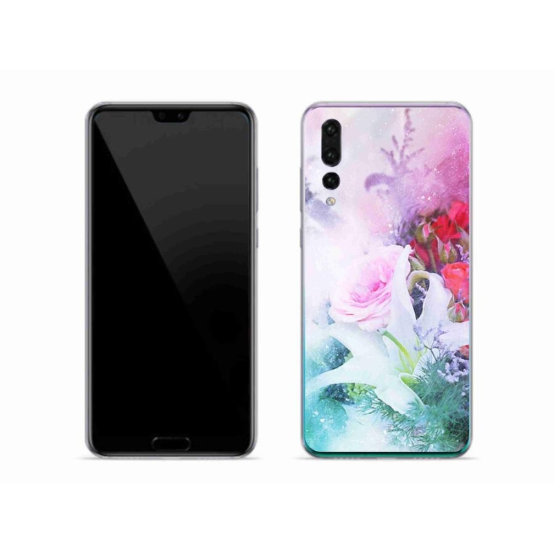 Gélový kryt mmCase na mobil Huawei P20 Pro - kvety 4