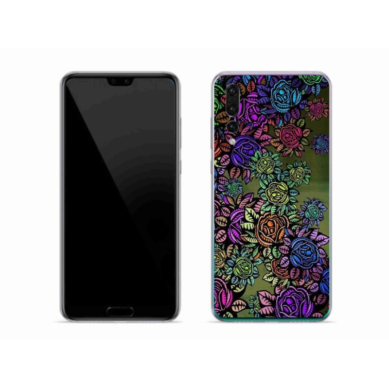 Gélový kryt mmCase na mobil Huawei P20 Pro - kvety 6